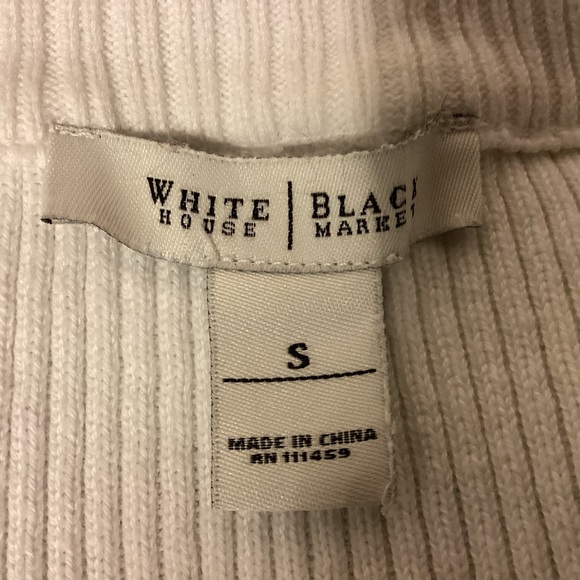 White House Black Market zip front sweater womens size small - Picture 10 of 11